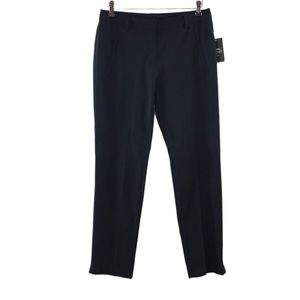 Slazenger Black Tech Golf Pants Womens 8 Missy Flat Front Trousers